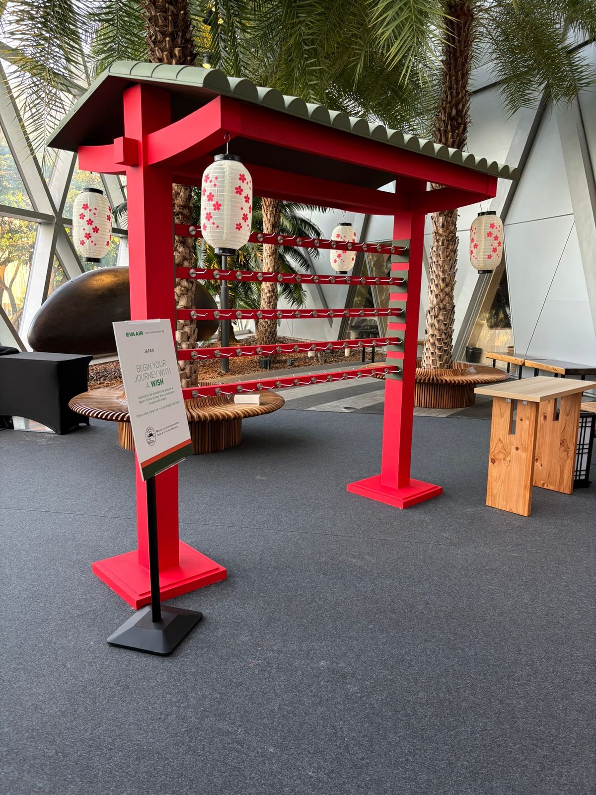 Eva Air activation at Jewel Changi Airport