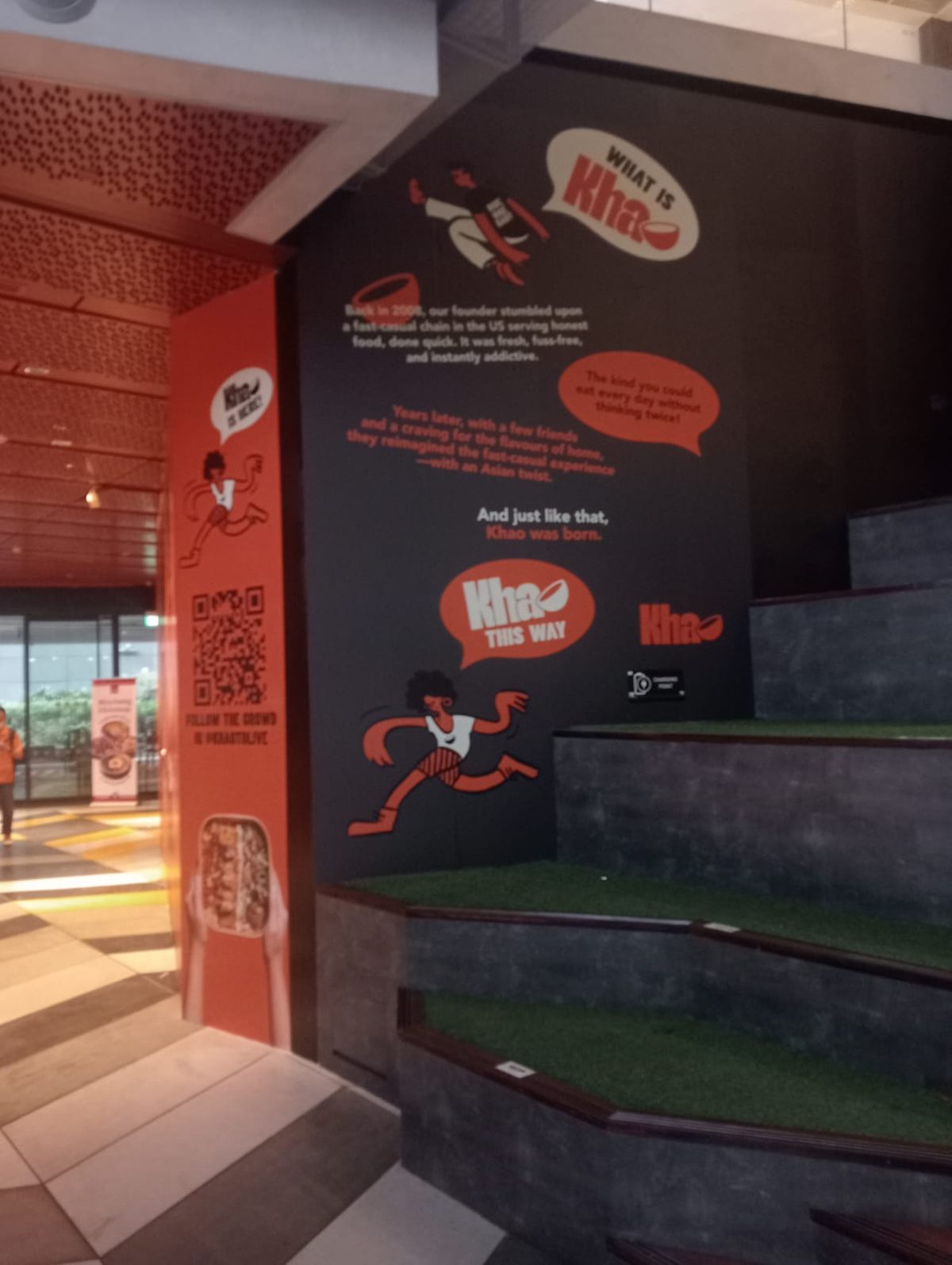 Full-coverage retail hoarding wrap at Funan